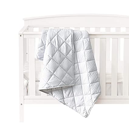 EXQ Home Baby Toddler Quilt Blanket for Girls & Boys,39×47 Inches Polyester Toddler Nursing Blanket for Infant and Newborn, Ultra Soft Toddler Comforter for Crib Bed,Stroller,Travel(Ivory)