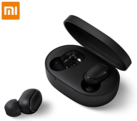 Redmi Airdots, Wireless Earbuds True Bluetooth 5.0 Deep Bass Earphone with Wireless Charging Case Bluetooth IPX4 Sweatproof Noise Cancelling Headphone Built-in Mic Headset for Sports