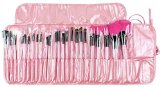 24pcs Professional Wool Cosmetic Makeup Brush Set Kit Brushesamptools Make Up Case