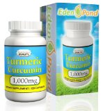 Eden Pond Turmeric Curcumin 1000mg in Two Daily Capsules 120 Caps