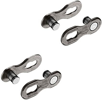 SHIMANO SM-CN900 11 Speed Removable Quick Split Chain Link in Silver x2