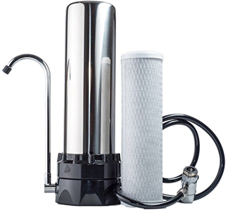 The Stainless Steel Countertop Water Purifier Filter (10 Micron Carbon Block)