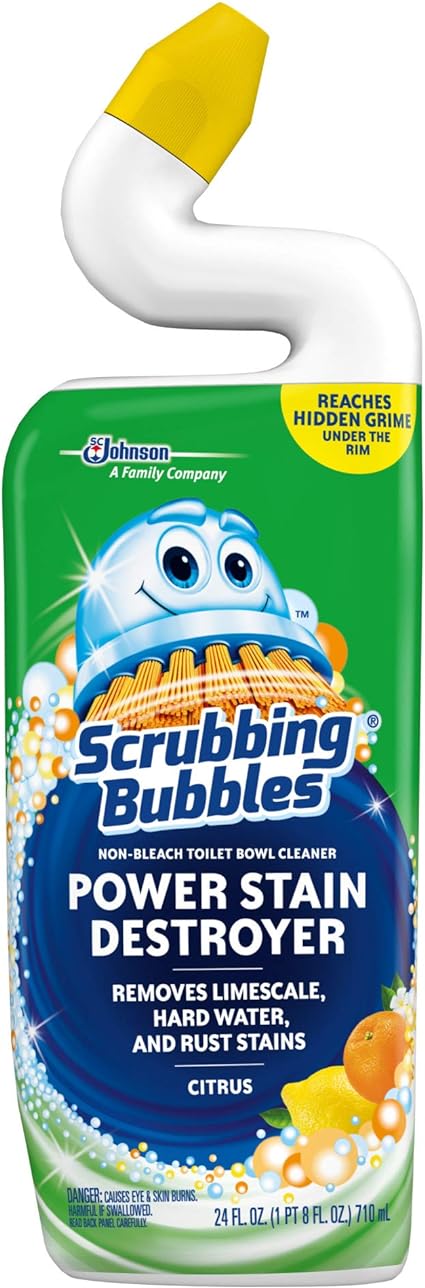 Scrubbing Bubbles Extra Power Toilet Bowl Cleaner, Citrus, 1 Squeeze Bottle, 24 oz
