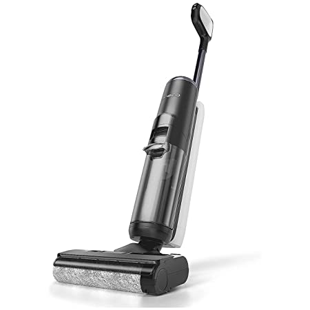 Tineco S5 Pro Smart Cordless Vacuum Cleaner, One-Step Cleaning Mop for Sticky Messes and Pet Hair, Lcd Display, Smart App Enabled, Voice Control Floor One S5 Pro, Dark Grey