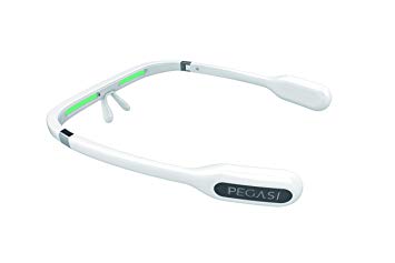 PEGASI 2 - SAD Light Therapy Glasses, Improve Your Sleep Quality in 7 Days, Feather-Light, Research-Backed Blue-Green Light 30 min/Day (White)