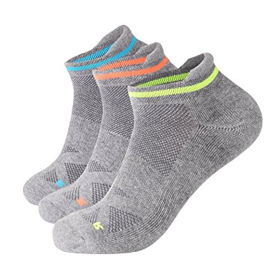 Joynée Men's No Show Ankle Socks Cotton Low Cut Athletic Tab Mesh Socks