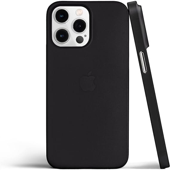 totallee Thin iPhone 15 Pro Max Case, Thinnest Cover Ultra Slim Minimal - for Apple iPhone 15 Pro Max (2023) (Frosted Black)