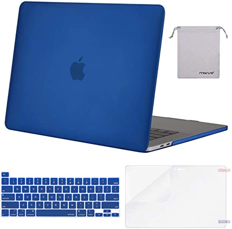 MOSISO MacBook Pro 16 inch Case 2020 2019 Release A2141, Plastic Hard Shell Case & Keyboard Cover & Screen Protector & Storage Bag Compatible with MacBook Pro 16 inch with Touch Bar, Royal Blue