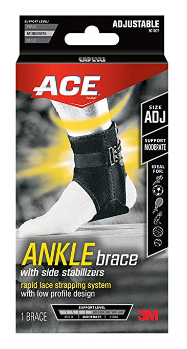 Ace Ankle Support with Adjustable Side Stabilizers