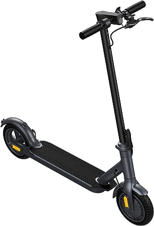 Electric Scooter 10" Solid Tires Upgraded 500W Motor Up to 20Miles Long Range for Adults - Portable Folding Commuting Scooter with Double Braking System and App