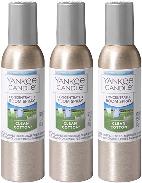 Yankee Candle Concentrated Room Spray 3-PACK (Clean Cotton)