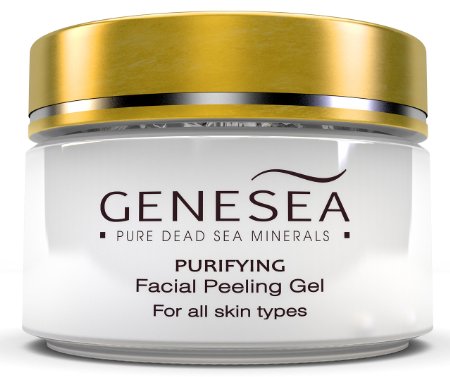 Dead Sea Facial Peeling Gel Infused with Chamomile and Aloe Vera Extracts for the Most Gentle Exfoliation - Deep Sea Purifying Sensation - By Genesea