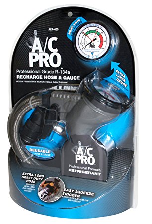 A/C PRO ACP-400 R-134a PRO Professional Grade Air Conditioning Recharge Hose and Gauge