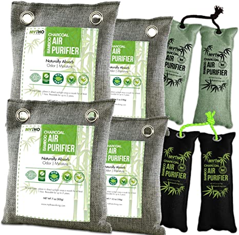 Bamboo Charcoal Air Purifying Bags, Nature Fresh Air Purifier Bags, Activated Charcoal Air Purifying Bag Odor Eliminators For Home, Activated Charcoal Odor Absorber, Odor Eliminator, Closet Deodorizer