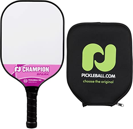 Pickle-Ball Champion Spark Pickleball Paddle | Composite Paddle | Polypropylene Honeycomb Core | Fiberglass Face | Lightweight