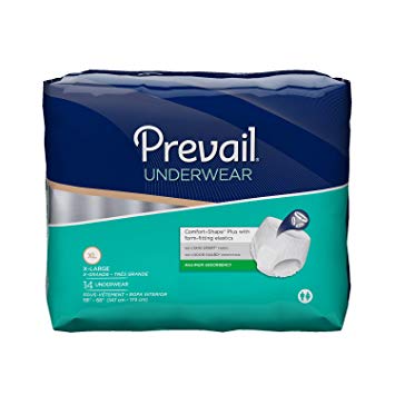 Prevail Maximum Absorbency Incontinence Underwear, X-Large, 14-Count