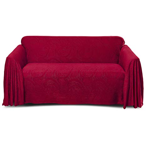 Stylemaster Alexandria Furniture Throw, Sofa, Burgundy