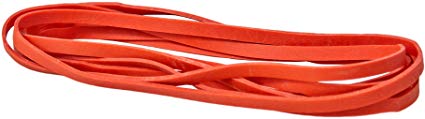 Alliance Rubber 96695 Industrial Quality Size #69 Red Packer Bands, 1 lb Box Contains Approx. 110 Non-Latex Heavy Duty Bands (6" x 1/4", Red)
