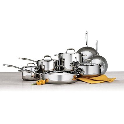 Tramontina Tri-ply Clad Stainless Steel Cookware Set - 12 Pcs. 18/10 Stainless Steel & Induction Ready