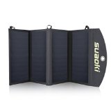 Suaoki 25W Solar Phone Battery Charger 26 OZ Dual USB-Port Sunpower Panel Efficiency up to 25