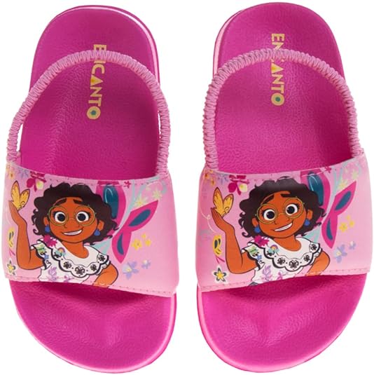 Disney Minnie Mouse,Encanto, Mickey, Lightning McQueen, Slides Beach Backstrap Slip-on Sandal (Toddler/Little Kid)