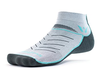 Swiftwick - Vibe ONE, Ankle Compression Socks for Trail Running and Cross Training