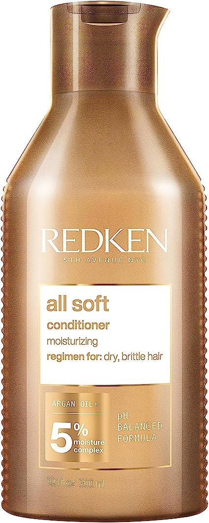 Redken Conditioner, For Dry Hair, Argan Oil, Intense Softness and Shine, All Soft, 300 ml