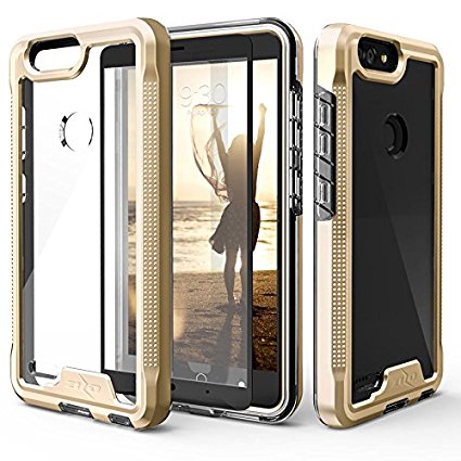 ZTE Blade Z Max Case, Zizo [ION Series] with FREE [ZTE Blade Z Max Screen Protector] Transparent Clear [Military Grade Drop Tested] Blade Z Max Z982