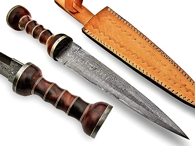 Poshland REG-M-22- Custom Handmade Damascus Steel- 15.1" Inches Hunting Knife.