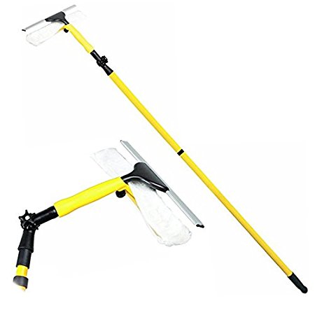 Oypla Extendable 3m Professional Heavy Duty Window Cleaning Squeegee Mop Wash Wipe Cleaner