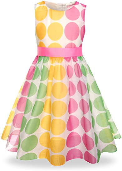 Bonny Billy Girls Classy Vintage Floral Swing Kids Party Dresses