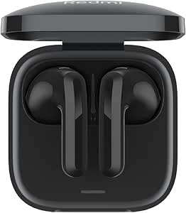 Xiaomi Redmi Buds 6 Active - Auriculares inalámbricos, cancelación de Ruido, Ligeros, hasta 36 Horas de autonomía, Bluetooth 5.3, Negro (Versión ES)