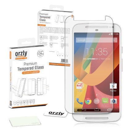 Orzly® - Premium Tempered Glass 0.3mm Protective Screen Protector For Motorola Moto G