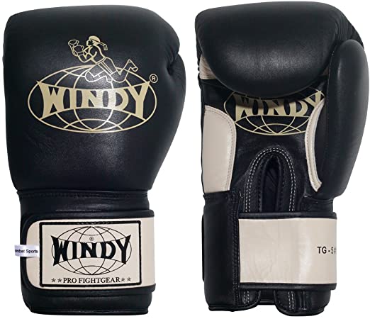 WINDY Leather Muay Thai Training Sparring Gloves