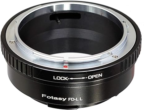 Fotasy FD Mount Lens to L Adapter, Copper, FD Lens Adapter to L Mount, FD L, Compatible with Panasonic S1 S1H S1R S4 S5 Leica SL SL2 TL2 TL Leica T Sigma fp fp L Mirrorless Camera