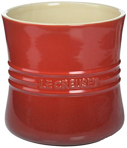 Le Creuset Stoneware 2 3/4-Quart Utensil Crock, Cerise (Cherry Red)