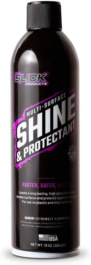 Slick Products Shine & Protectant - Instant High Gloss For Plastics, Vinyl, Fiberglass