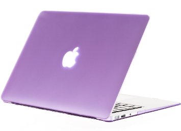 Kuzy - AIR 13-inch Light PURPLE Rubberized Hard Case for MacBook Air 13.3" (A1466 & A1369) (NEWEST VERSION) Shell Cover - Light Purple