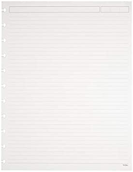 TUL Discbound Notebook Refill Pages, Letter Size, Narrow Ruled, 600 Pages (300 Sheets), White