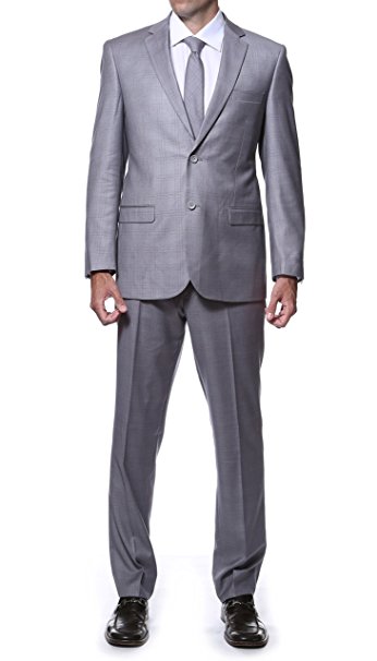 Ferrecci-Zonettie Mens 2 pc 2 Button Premium Slim Fit Suits