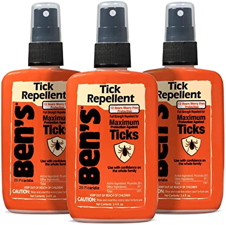 Ben's Tick Repellent Spray 3.4 oz (Pack of 3)