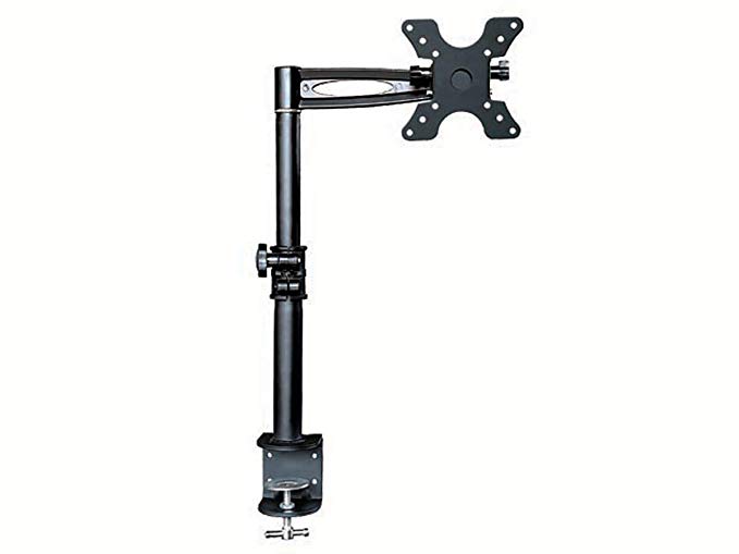 Monoprice 2 Way Adjustable Tilting Desk Mount Bracket for LCD LED (Max 33Lbs, 13~30inch) - Black