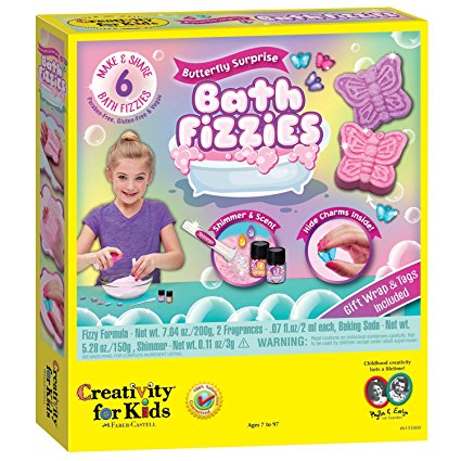 Creativity For Kids Butterfly Surprise Bath Fizzies - Makes 6 Bath Bombs