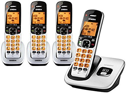 Uniden D1760 1.9Ghz DECT 6.0 Cordless Handset Telephone   3 Additional DCX170 Cordless Handsets