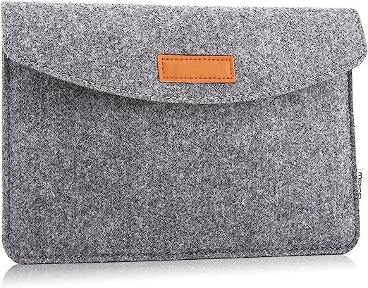 MoKo 7-8 Inch Sleeve Bag, Portable Carrying Protective Felt Tablet Case Cover Fits iPad Mini (6th Gen) 8.3" 2021, iPad Mini 5/4/3/2/1, Samsung Galaxy Tab S2 8.0, Tab A 8.0, ZenPad Z8s 7.9 - Light Gray