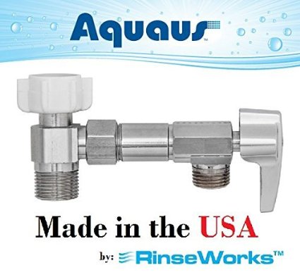 Aquaus Toilet AdapterT-Adapter Made in USA T-Connector and Valve 2 BackFlow Preventers 3-Year Warranty