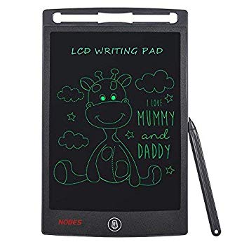 LCD Writing Tablet NOBES 8.5 Inch Writing & Drawing Board Doodle Board, Handwriting Paper Drawing Tablet for Kids and Adults at Home School Office (Black)
