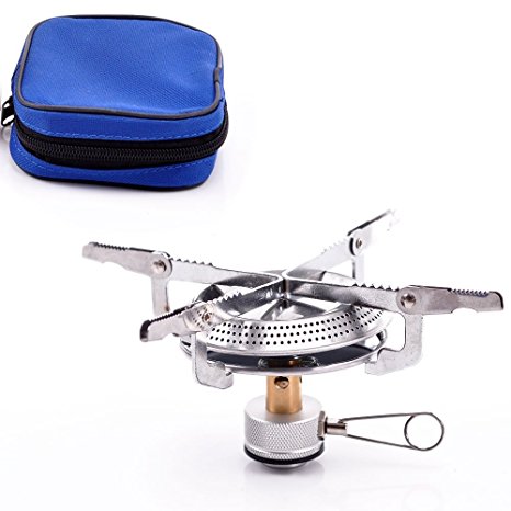 Lightweight Large Burner Classic Camping and Backpacking Stove. For iso-Butane/Propane Canisters