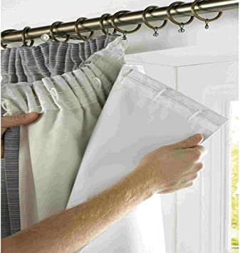 rejuvopedic SRC 46" width x 90" drop, Blackout Thermal Curtain Lining. ***Now Includes 15 Curtain Hooks ***
