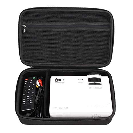 Aproca Hard Travel Storage Case Bag Fit DR.J Professional Full HD 1080P Supported Mini Projector (Black)